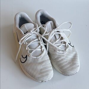 Nike White Sneakers with Subtle Black Details